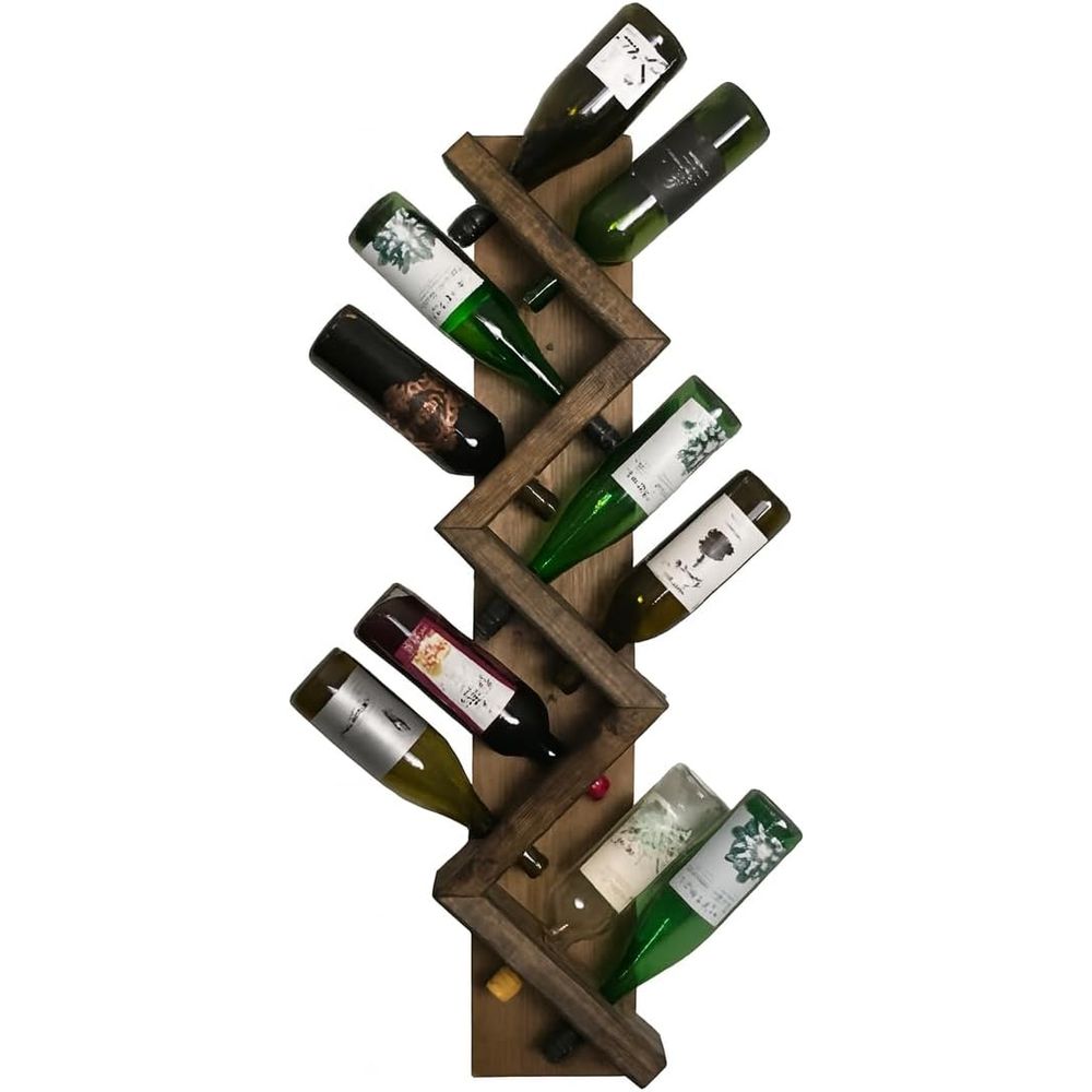 Wine Rack Wall Mount - Wood Wine Rack Wall Mounted