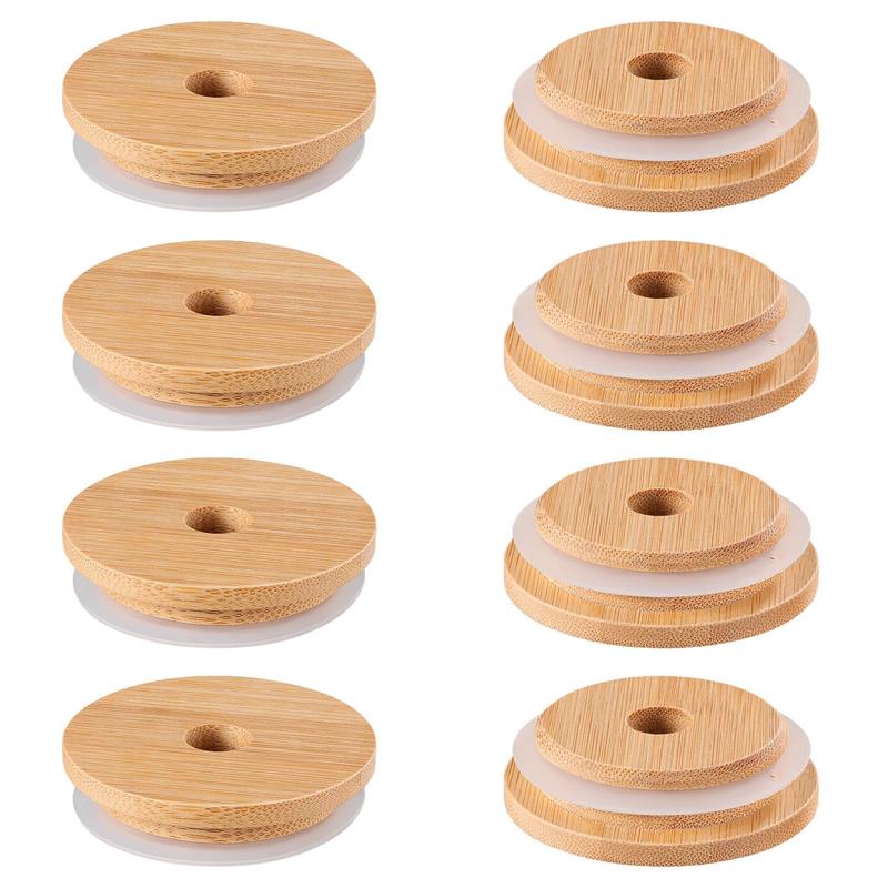 Wine Beer Spirits - Jar Lids Straw Lid With Glass