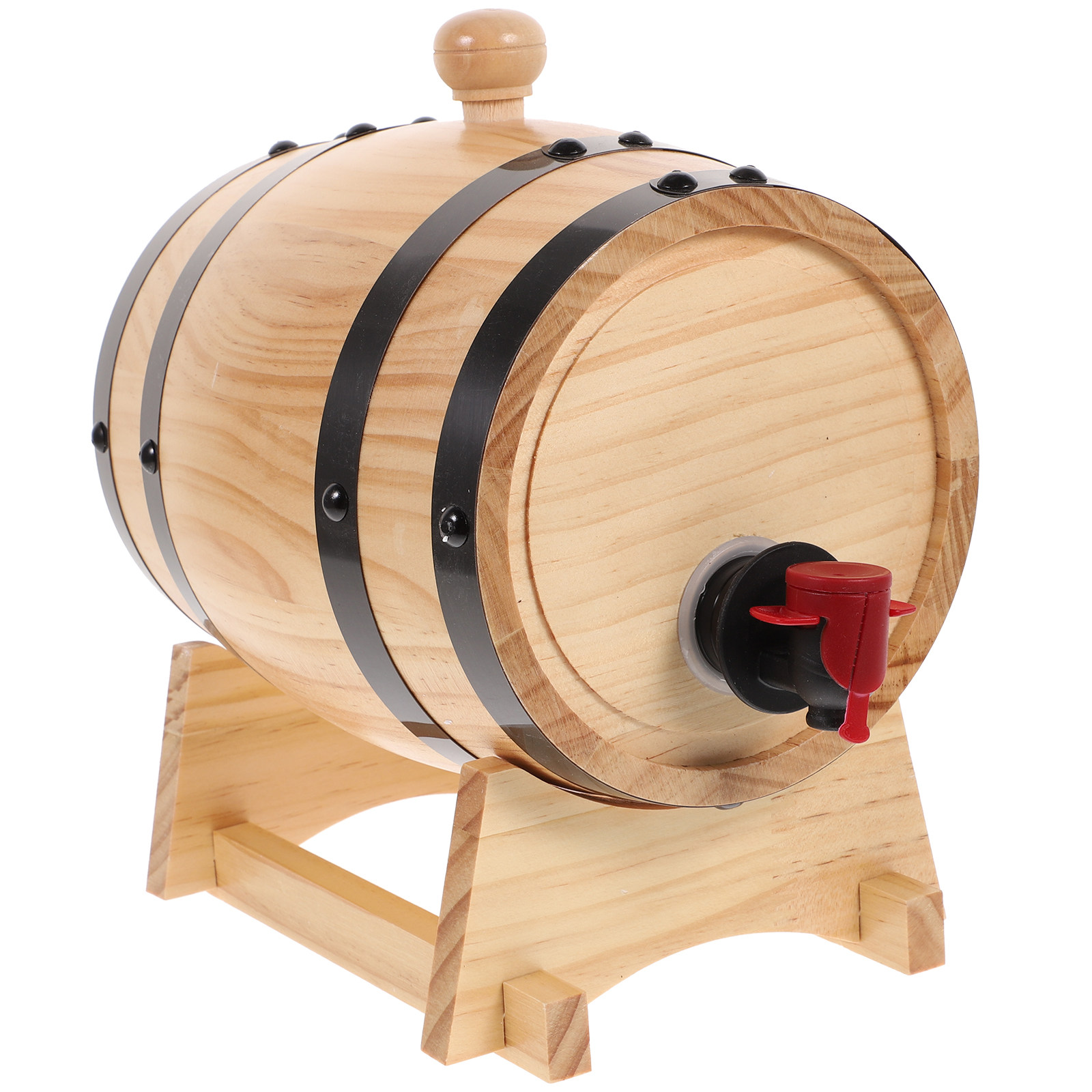 Wine Beer Spirits - 1Pcs Handcrafted Oak Wine Barrel Set