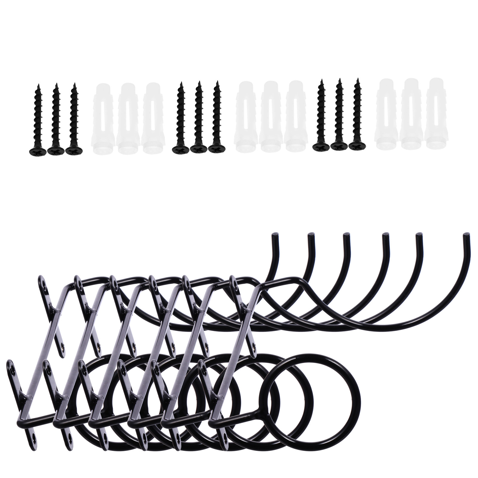 6Pcs Iron Wine Rack Wall-Mount - Wine Rack Wall Mount ulasan dan harga