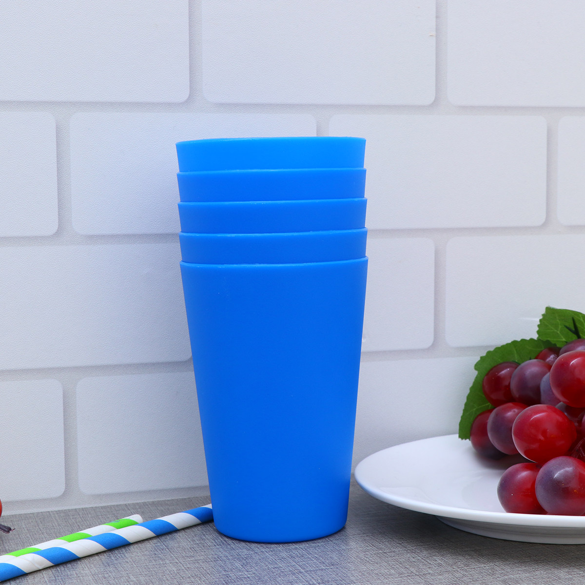 12Pcs Matte Plastic Drinking C - Wine Beer Restaurant ulasan dan harga