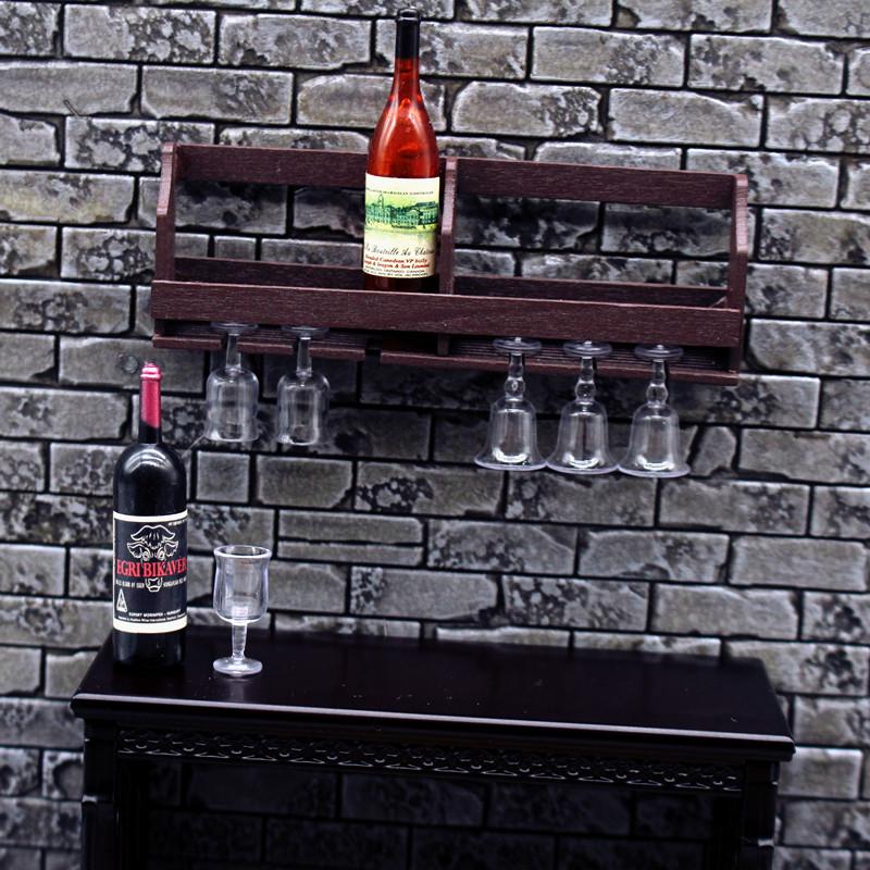 1 Set Dollhouse Simulation Wal - Wine Rack Wall Mount ulasan dan harga