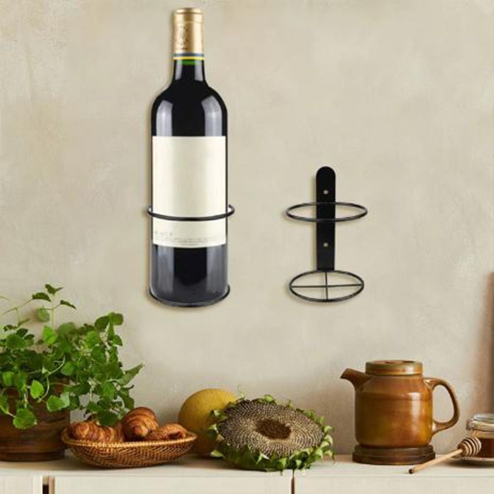 Iron Wall Mounted Wine Bottle  - Wine Rack Wall Mount ulasan dan harga