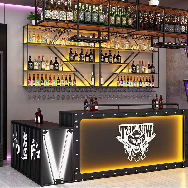 Wall hanging wine rack Wall lu - Wine Beer Restaurant ulasan dan harga