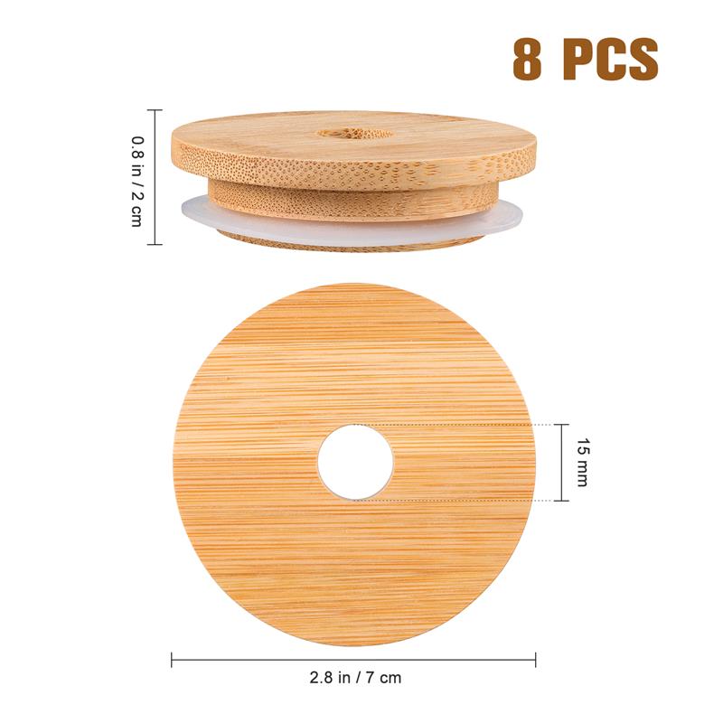 Jar Lids Straw Lid With Glass  - Wine Beer Spirits ulasan dan harga