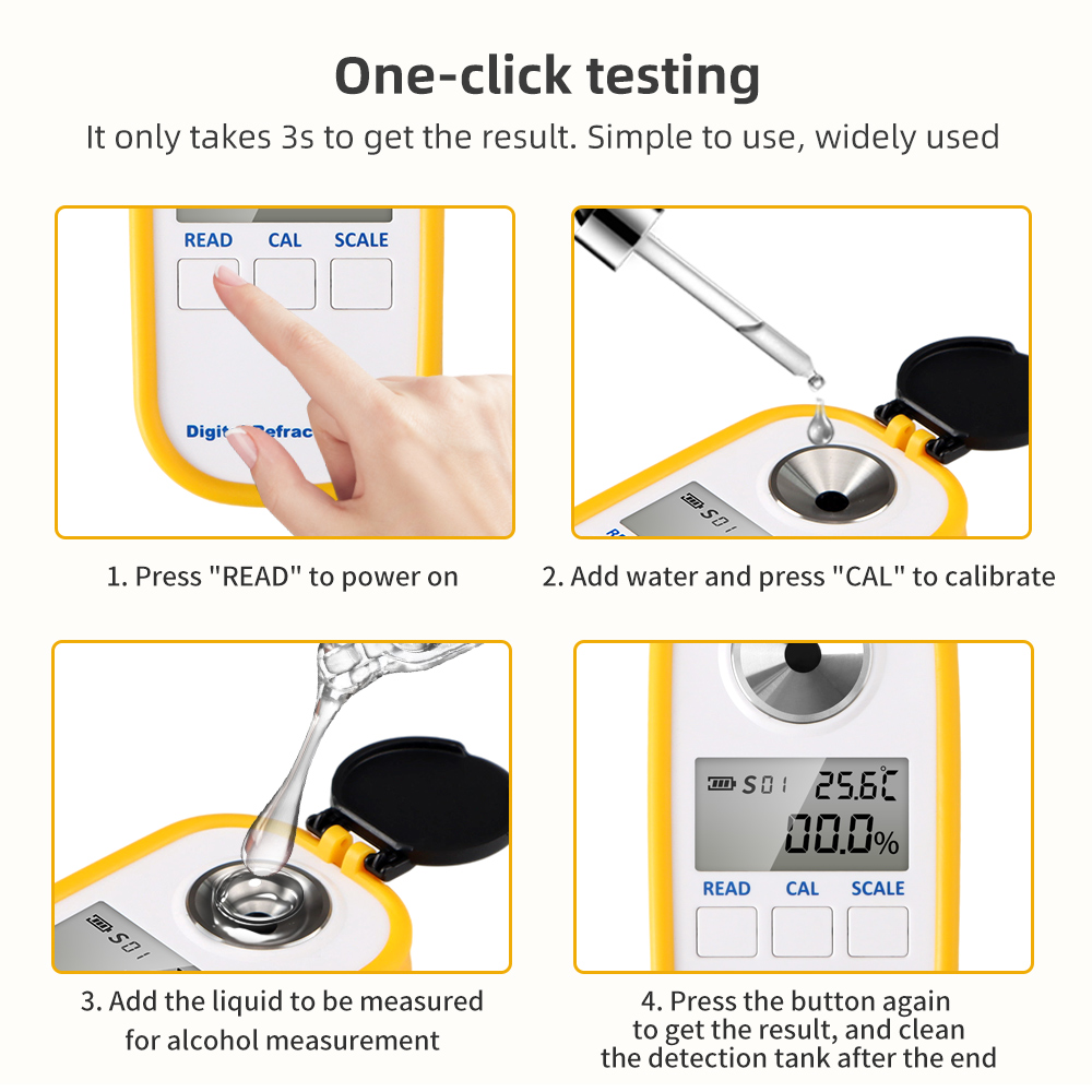 Digital Alcohol Refractometer  - Wine Beer Spirits ulasan dan harga