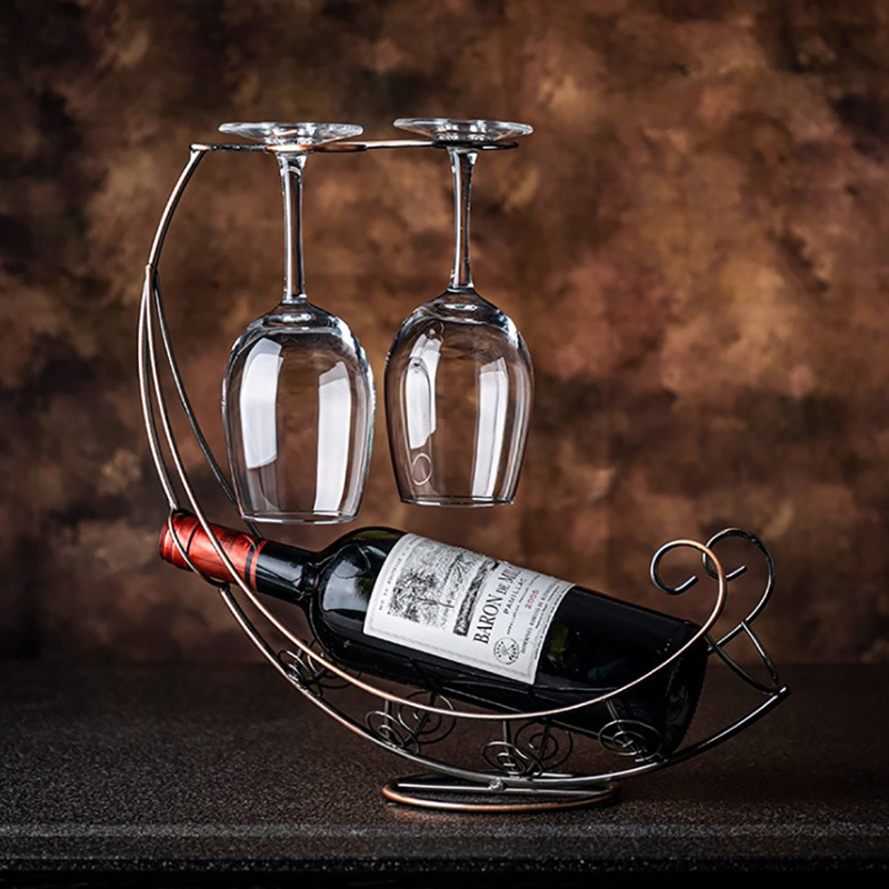 ●Creative Metal Wine Rack Hang - Wine Rack Wall Mount ulasan dan harga