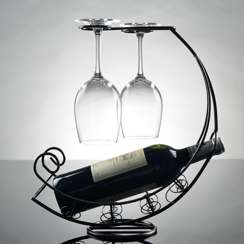 ●Creative Metal Wine Rack Hang - Wine Rack Wall Mount ulasan dan harga