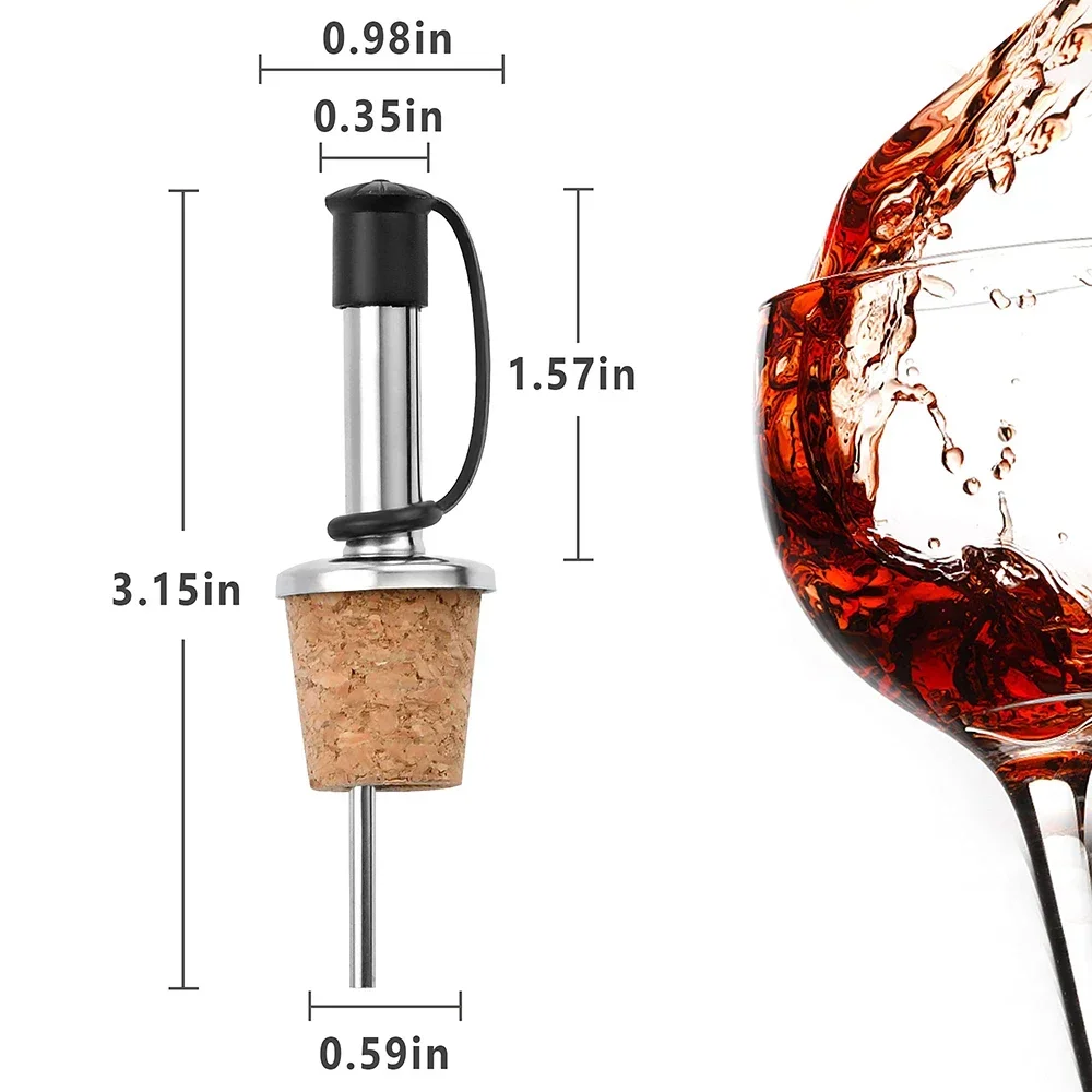 1PC Red Wine Cork Pourer Stain - Wine Beer Spirits ulasan dan harga