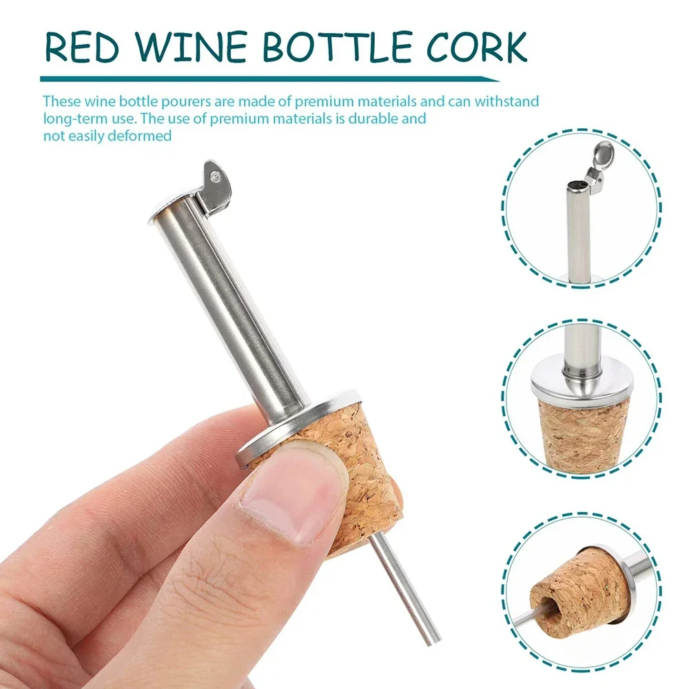 1PC Red Wine Cork Pourer Stain - Wine Beer Spirits ulasan dan harga