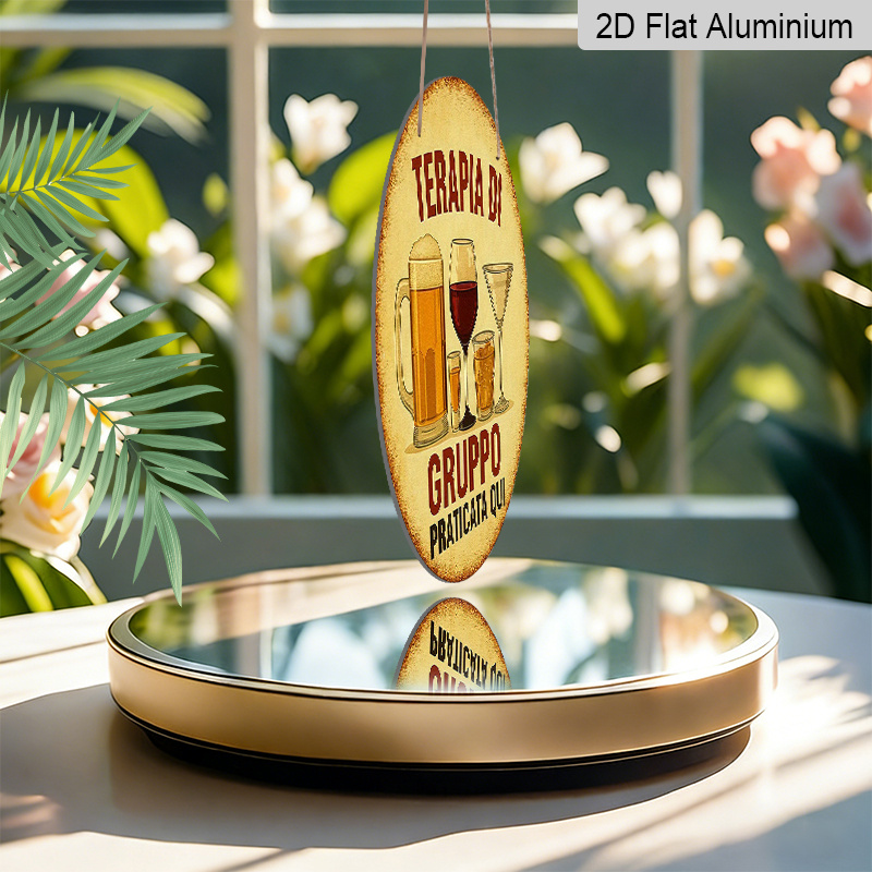 2D Flat, 1pc 7.87inchs Round A - Beer And Wine Quote ulasan dan harga