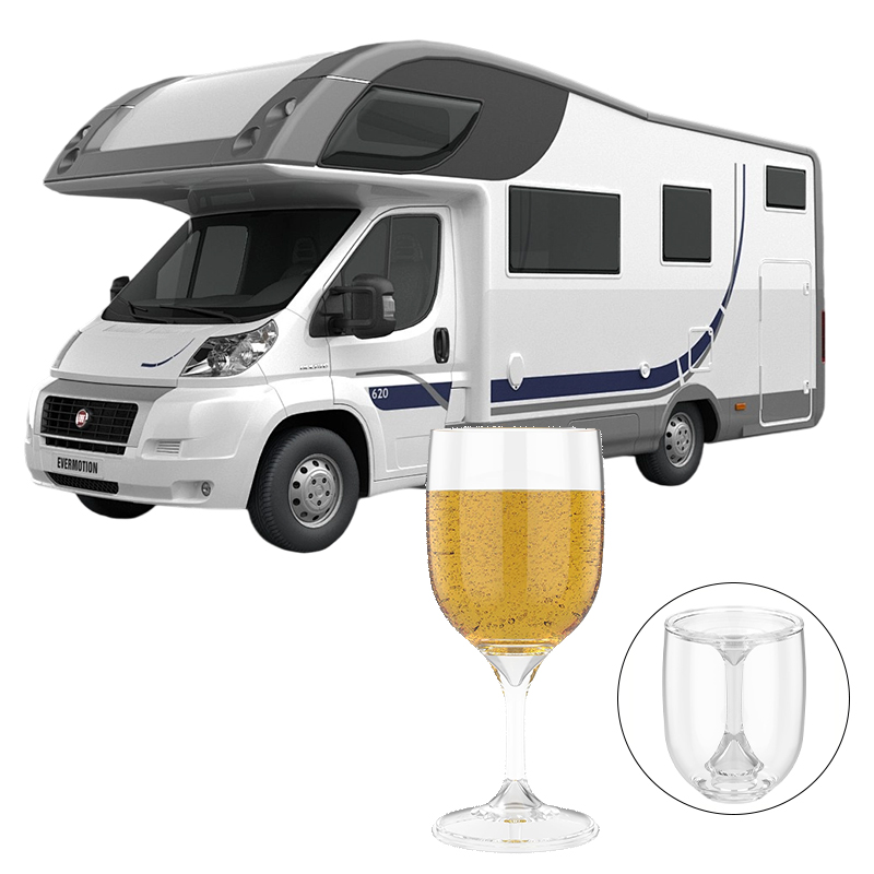 Folding Wine Glass Transparent - Wine & Beer Quito ulasan dan harga