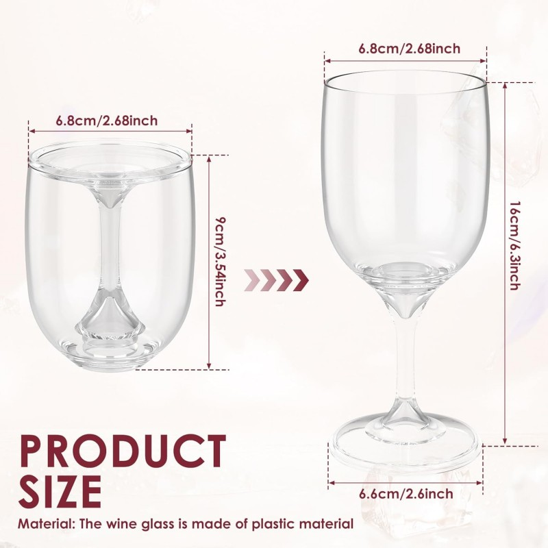 Folding Wine Glass Transparent - Wine & Beer Quito ulasan dan harga