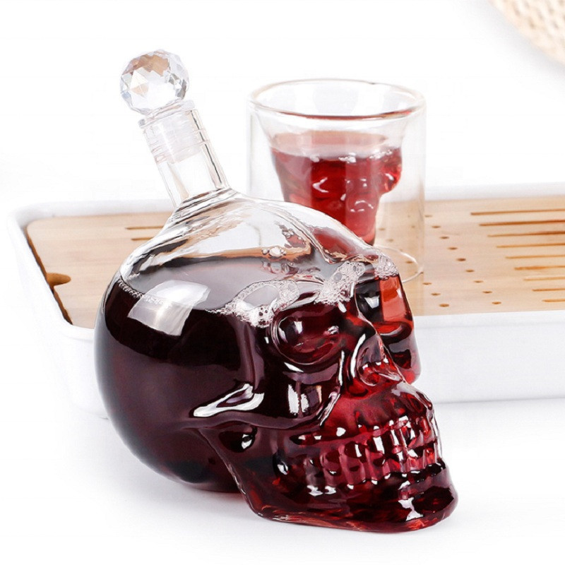 Creative Skull Head Decanter C - Wine Beer Spirits ulasan dan harga