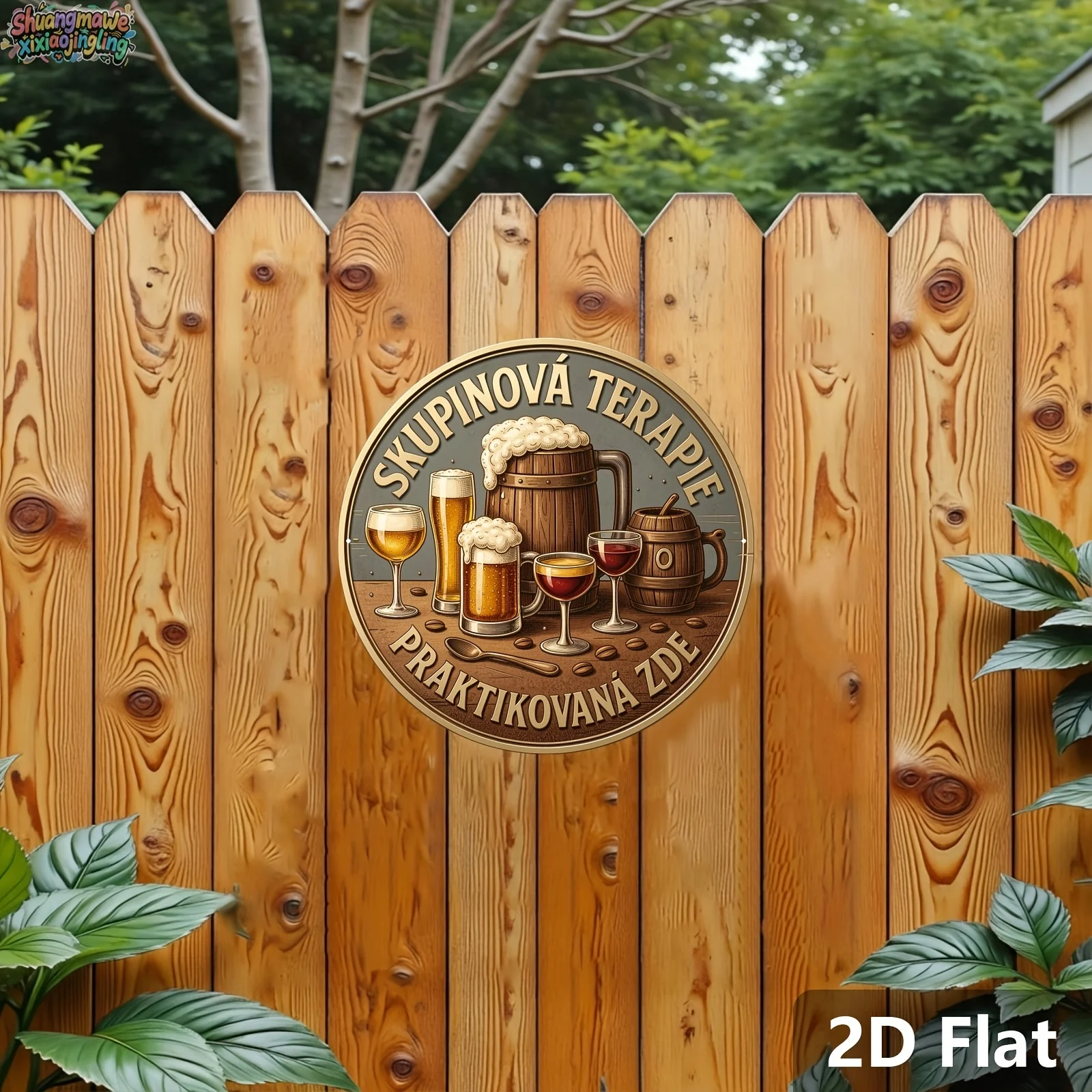 2D wooden signs, featuring hum - Beer And Wine Quote ulasan dan harga