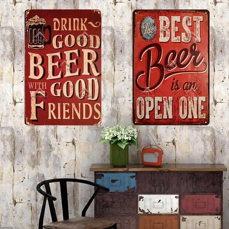 Bar Pub Sign Decor Funny Quote - Beer And Wine Quote ulasan dan harga