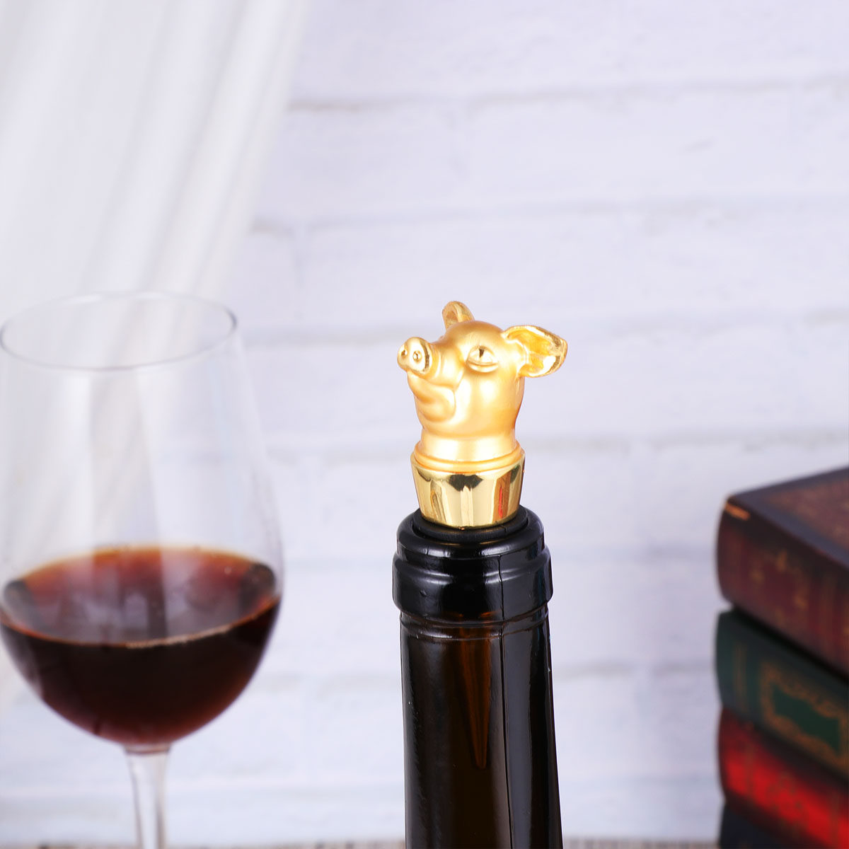 1Pcs Creative Pig Wine Stopper - Wine Beer Restaurant ulasan dan harga
