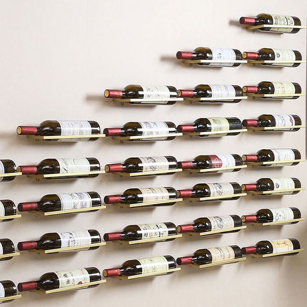 Wall Decor Metal Wine Rack Wal - Wine Rack Wall Mount ulasan dan harga