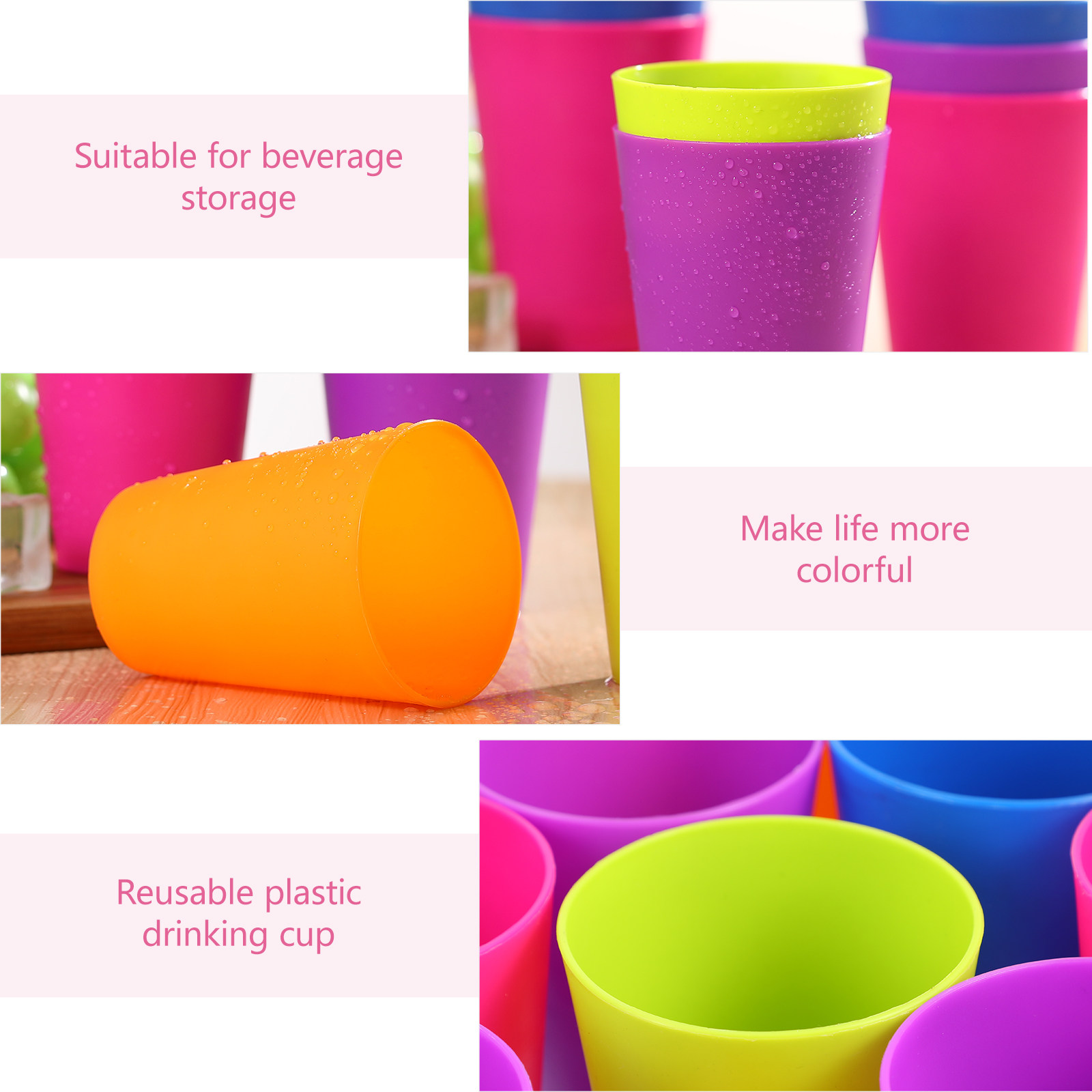 15Pcs Mixed Color Plastic Drin - Wine Mix With Beer ulasan dan harga
