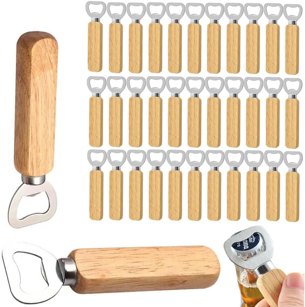 Wooden Bottle Opener Beer Can  - Wine Beer Spirits ulasan dan harga