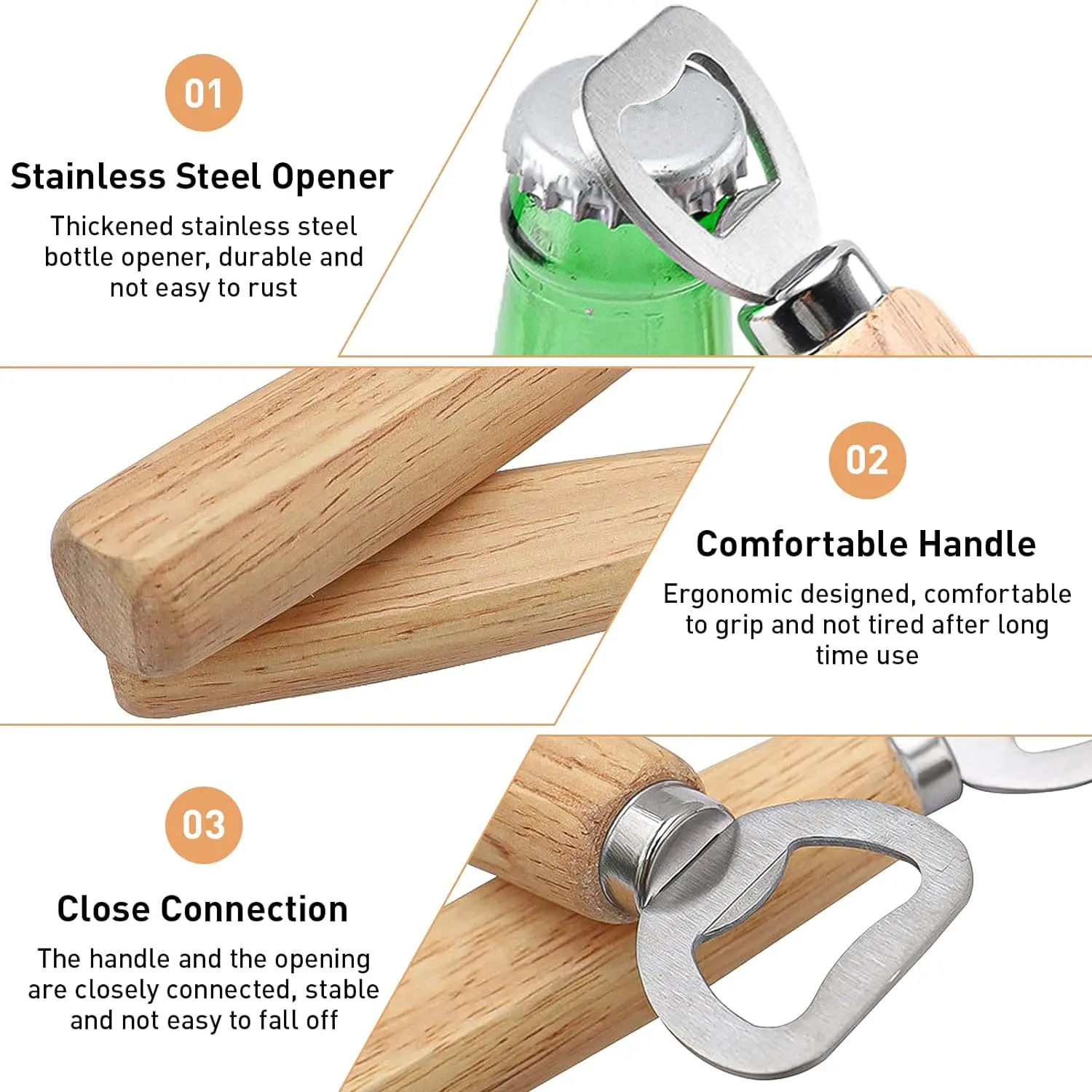 Wooden Bottle Opener Beer Can  - Wine Beer Spirits ulasan dan harga